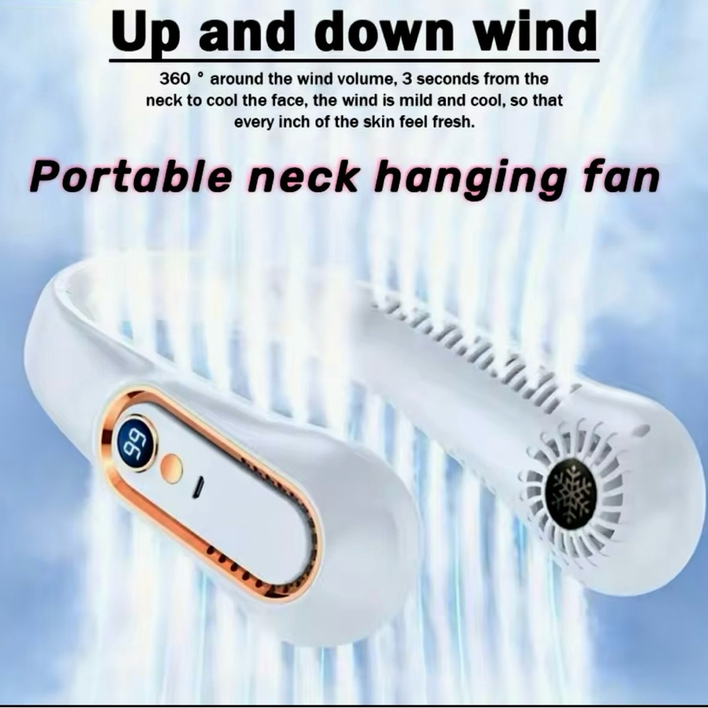 Portable Neck Hanging Fan